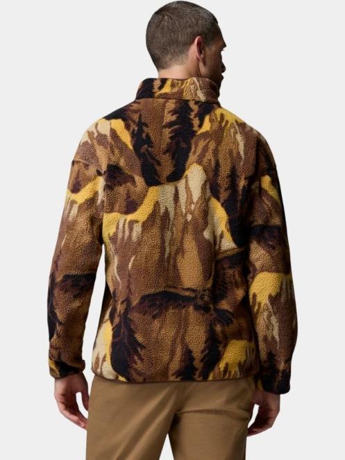 pulover polar pt. barbati Columbia Helvetia II Printed Half Snap Fleece oliv 4