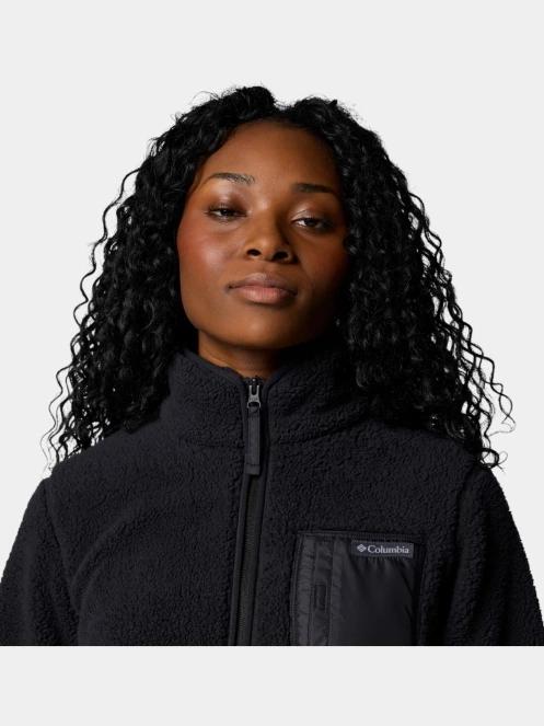 pulover polar pt. femei Columbia West Bend Full Zip II negru 7