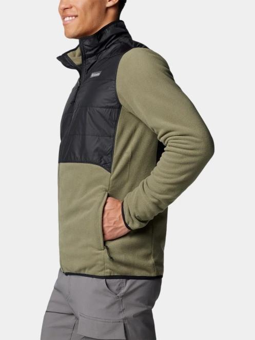 pulover polar pt. barbati Columbia Basin Butte Full Zip Fleece II verde 3