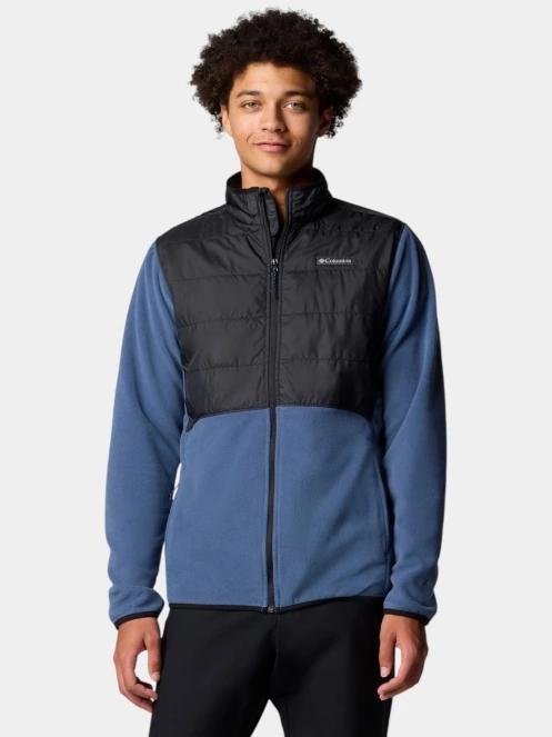 pulover polar pt. barbati Columbia Basin Butte Full Zip Fleece II albastru 2