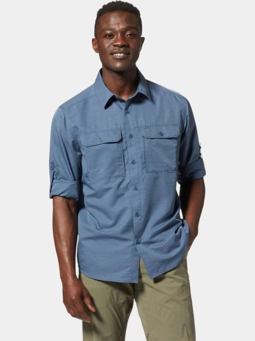 camasa de drumetie cu maneci lungi pt. barbati Mountain Hardwear Canyon Long Sleeve Shirt albastru inchis 5