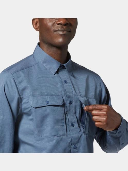camasa de drumetie cu maneci lungi pt. barbati Mountain Hardwear Canyon Long Sleeve Shirt albastru inchis 9