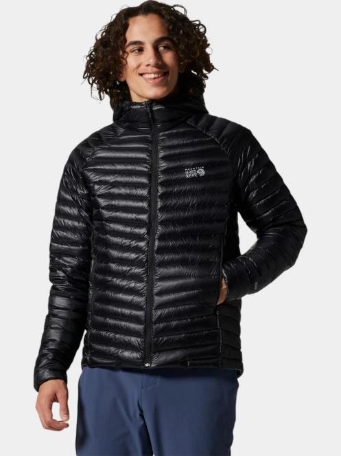 jacheta de puf pt. barbati Mountain Hardwear Ghost Whisperer Hoody negru 2