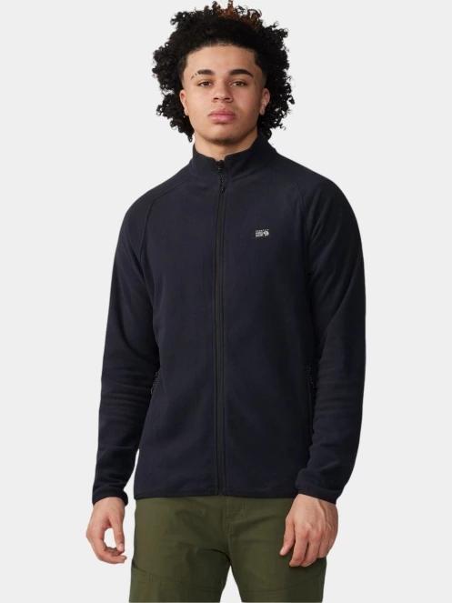 pulover polar pt. barbati Mountain Hardwear Microchill Full Zip Jacket negru 2