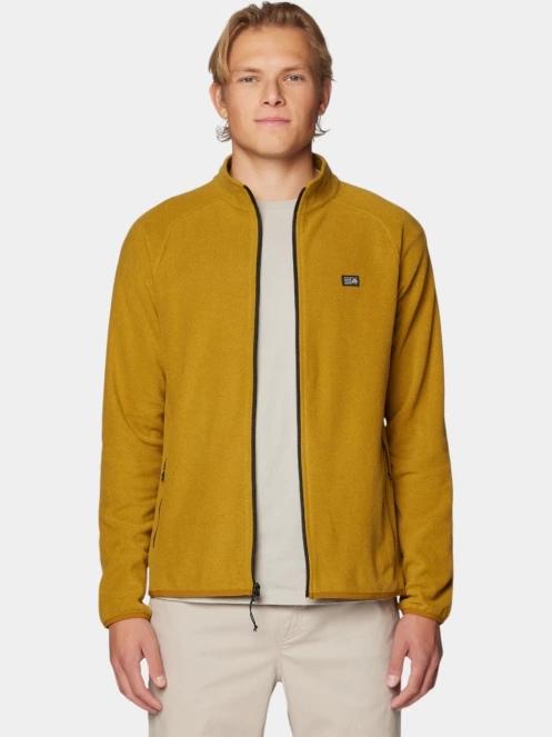 pulover polar pt. barbati Mountain Hardwear Microchill Full Zip Jacket galben 5