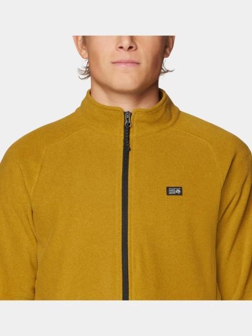 pulover polar pt. barbati Mountain Hardwear Microchill Full Zip Jacket galben 6
