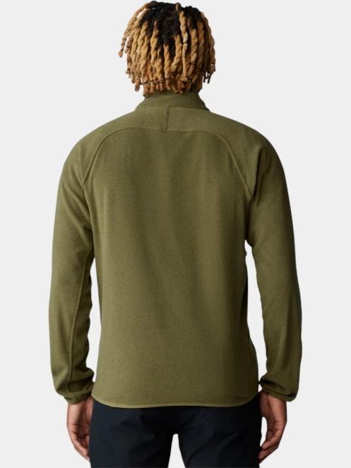 pulover polar pt. barbati Mountain Hardwear Microchill Full Zip Jacket oliv 4