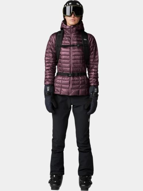 jacheta de puf pt. femei Mountain Hardwear Ghost Whisperer Hoody bordo 5