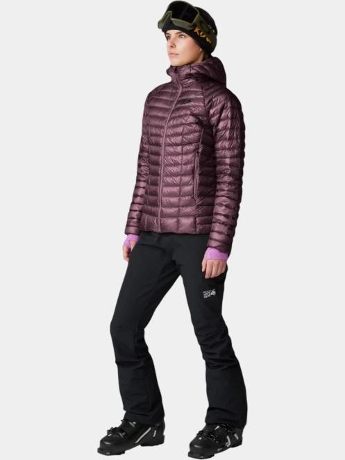 jacheta de puf pt. femei Mountain Hardwear Ghost Whisperer Hoody bordo 6