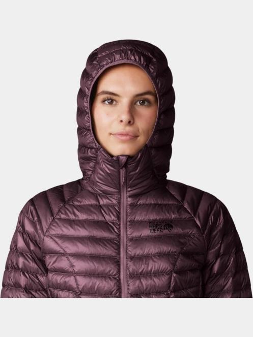jacheta de puf pt. femei Mountain Hardwear Ghost Whisperer Hoody bordo 7