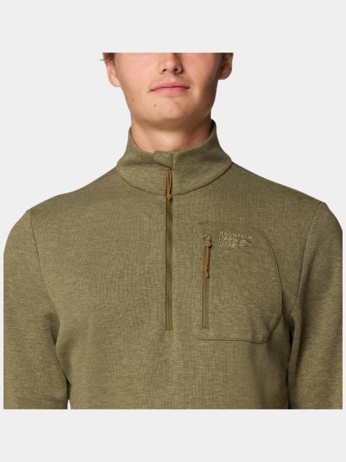 pulover pt. barbati Mountain Hardwear Route Out 1/2 Zip verde 6