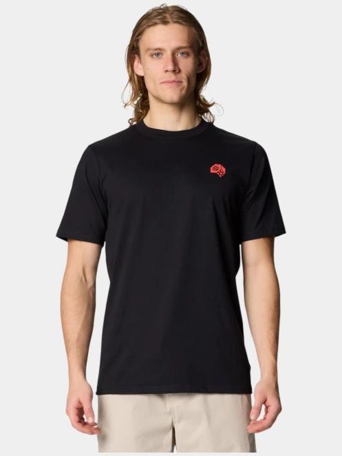 tricou cu maneci scurte pt. barbati Mountain Hardwear MHW Circle Short Sleeve negru 2
