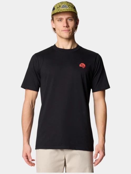 tricou cu maneci scurte pt. barbati Mountain Hardwear MHW Circle Short Sleeve negru 5