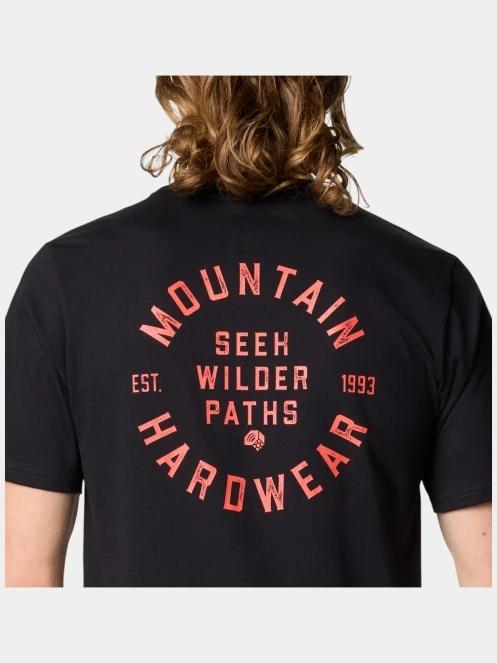 tricou cu maneci scurte pt. barbati Mountain Hardwear MHW Circle Short Sleeve negru 7