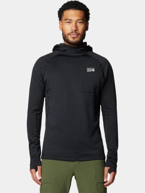 pulover cu gluga pt. barbati Mountain Hardwear Up First™ Tech Fleece Hoody negru 2