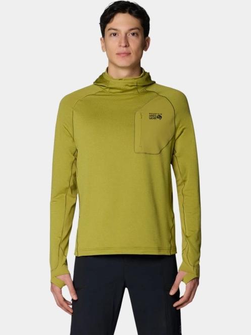 pulover cu gluga pt. barbati Mountain Hardwear Up First™ Tech Fleece Hoody verde 2