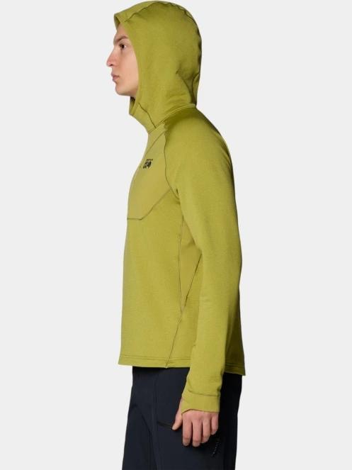 pulover cu gluga pt. barbati Mountain Hardwear Up First™ Tech Fleece Hoody verde 3