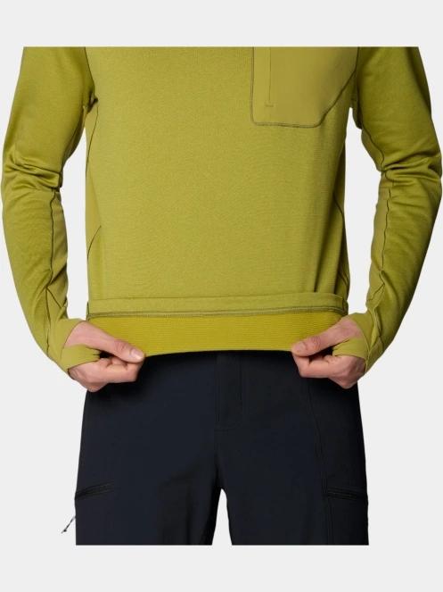 pulover cu gluga pt. barbati Mountain Hardwear Up First™ Tech Fleece Hoody verde 5
