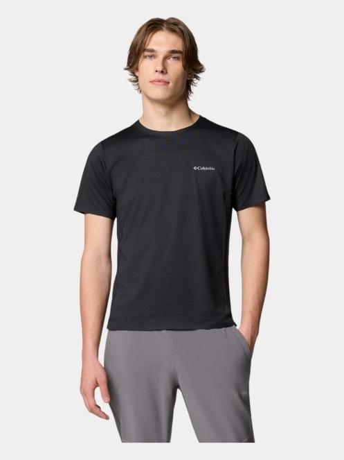 tricou pentru sport, cu maneci scurte pt. barbati Columbia Three Pitch Short Sleeve Crew negru 2