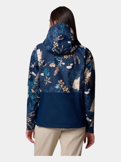 haine de ploaie pt. femei Columbia Hikebound Printed Jacket albastru 4