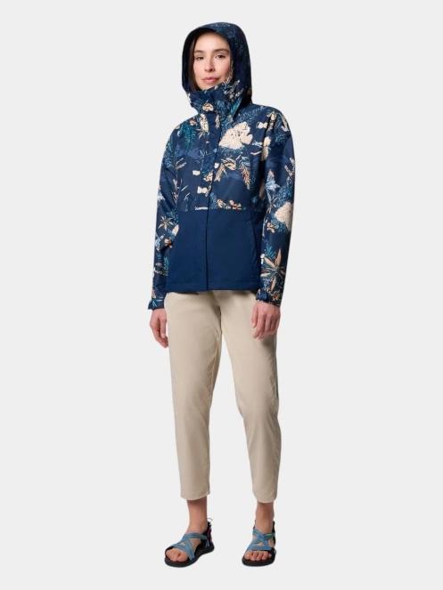 haine de ploaie pt. femei Columbia Hikebound Printed Jacket albastru 5