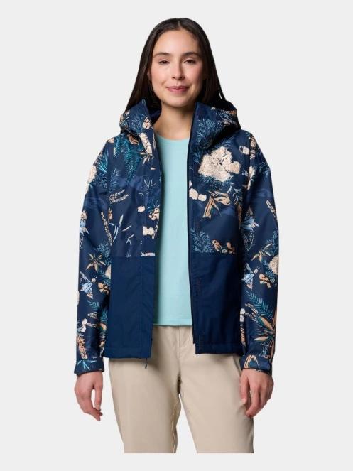 haine de ploaie pt. femei Columbia Hikebound Printed Jacket albastru 6
