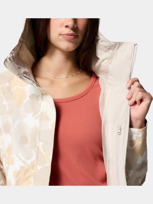 haine de ploaie pt. femei Columbia Hikebound Printed Jacket nisip 7