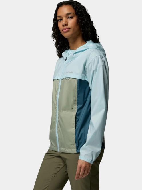 geaca de vant pt. femei Columbia Crested Canyon Windbreaker albastru deschis 3