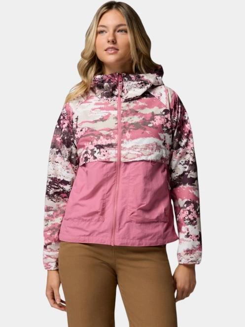 geaca de vant pt. femei Columbia Spire Valley Printed Windbreaker roz 2