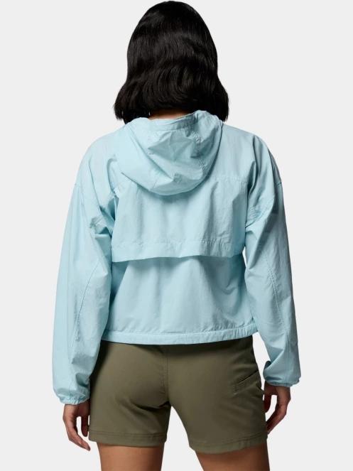 geaca de vant pt. femei Columbia Spire Valley Cropped Windbreaker albastru deschis 4