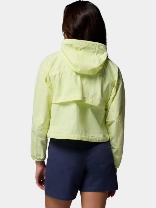 geaca de vant pt. femei Columbia Spire Valley Cropped Windbreaker galben 4