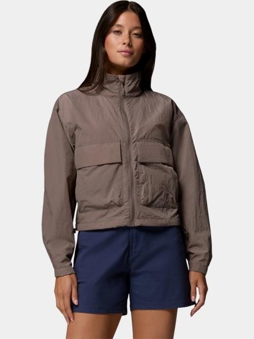 geaca de vant pt. femei Columbia Paracutie Cropped Cargo Windbreaker maro 2