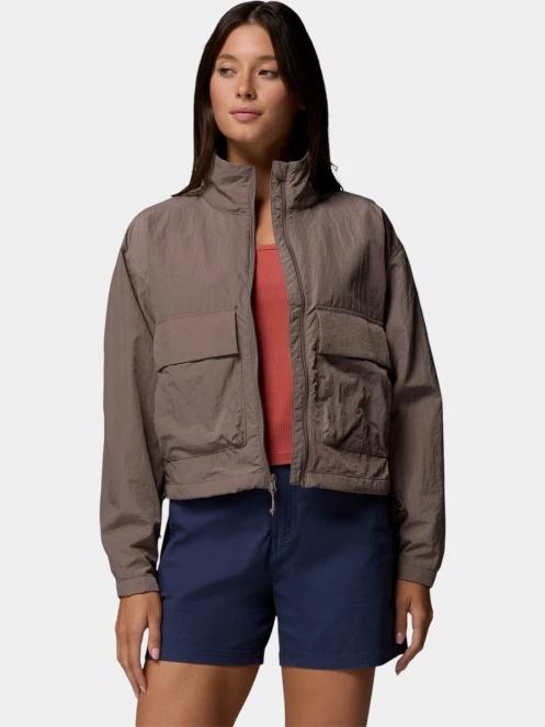 geaca de vant pt. femei Columbia Paracutie Cropped Cargo Windbreaker maro 10