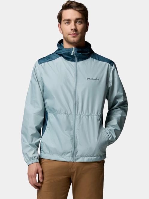 geaca de vant pt. barbati Columbia Discovery Loop Windbreaker albastru deschis 2