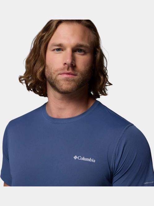 tricou pentru sport, cu maneci scurte pt. barbati Columbia Zero Rules Light Short Sleeve Crew albastru 6