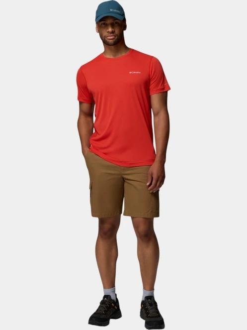 tricou pentru sport, cu maneci scurte pt. barbati Columbia Zero Rules Light Short Sleeve Crew rosu 5