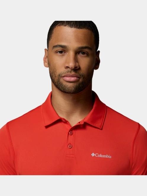 tricou de sport, cu guler pt. barbati Columbia Zero Rules Light Polo rosu 6