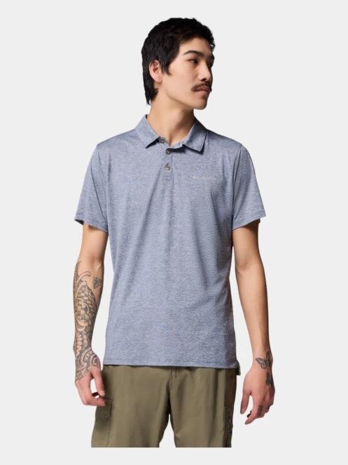 tricou cu guler pt. barbati Columbia Tech Trail Utility Polo albastru 2