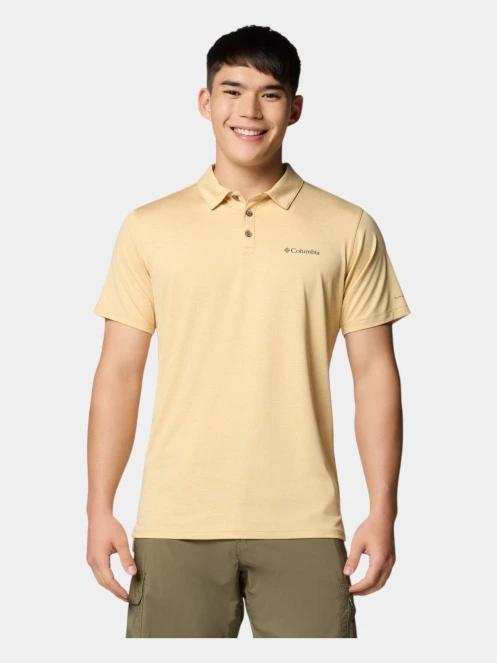 tricou cu guler pt. barbati Columbia Tech Trail Utility Polo galben 2