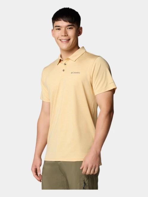 tricou cu guler pt. barbati Columbia Tech Trail Utility Polo galben 3