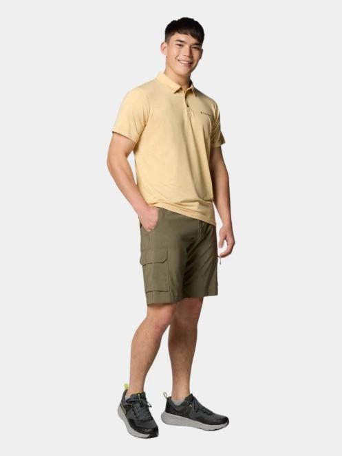 tricou cu guler pt. barbati Columbia Tech Trail Utility Polo galben 5