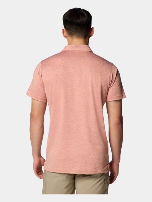 tricou cu guler pt. barbati Columbia Tech Trail Utility Polo rosu 4