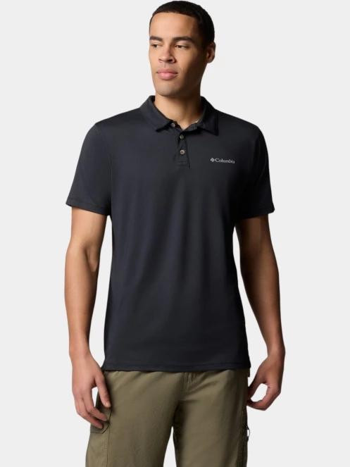 tricou de sport, cu guler pt. barbati Columbia Tech Trail Utility Polo negru 2