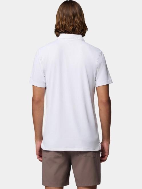 tricou de sport, cu guler pt. barbati Columbia Tech Trail Utility Polo alb 4