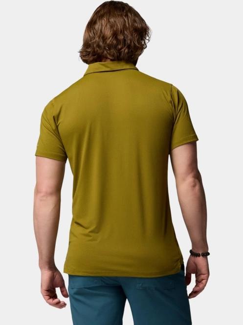 tricou de sport, cu guler pt. barbati Columbia Tech Trail Utility Polo verde 4