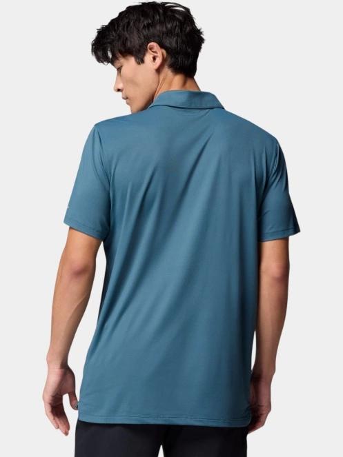 tricou de sport, cu guler pt. barbati Columbia Tech Trail Utility Polo albastru 4
