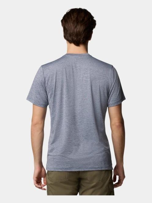 tricou pentru sport, cu maneci scurte pt. barbati Columbia Tech Trail Utility Short Sleeve Crew albastru 4