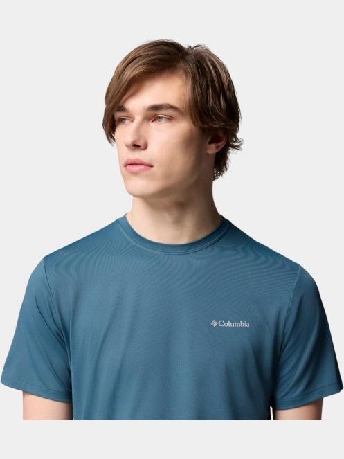 tricou pentru sport, cu maneci scurte pt. barbati Columbia Tech Trail Utility Short Sleeve Crew albastru 7