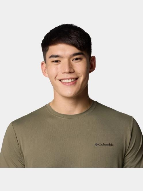 tricou pentru sport, cu maneci scurte pt. barbati Columbia Tech Trail Utility Short Sleeve Crew verde 6