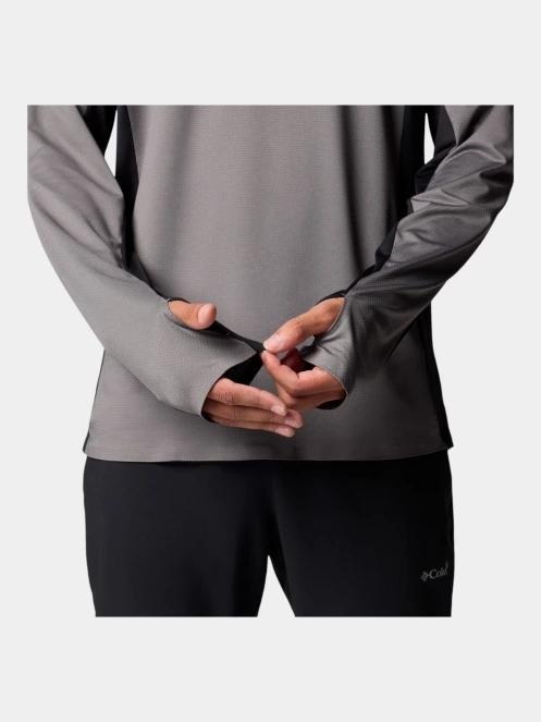 tricou cu maneci lungi, pentru sport pt. barbati Columbia Three Pitch Half Zip gri 8